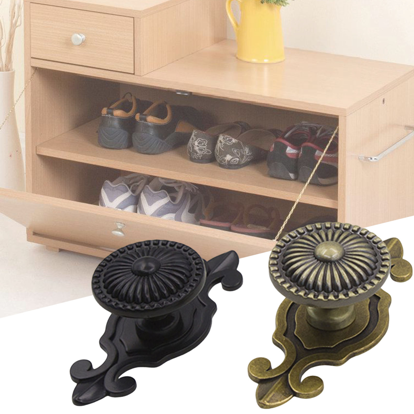 Furniture Hardware Brass - Cabinet Furniture Handle Retro Mushroom Dresser