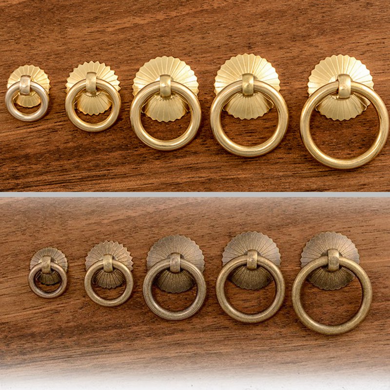 Vintage Brass Cabinet Ring Kno - Furniture Hardware Pulls recension och pris