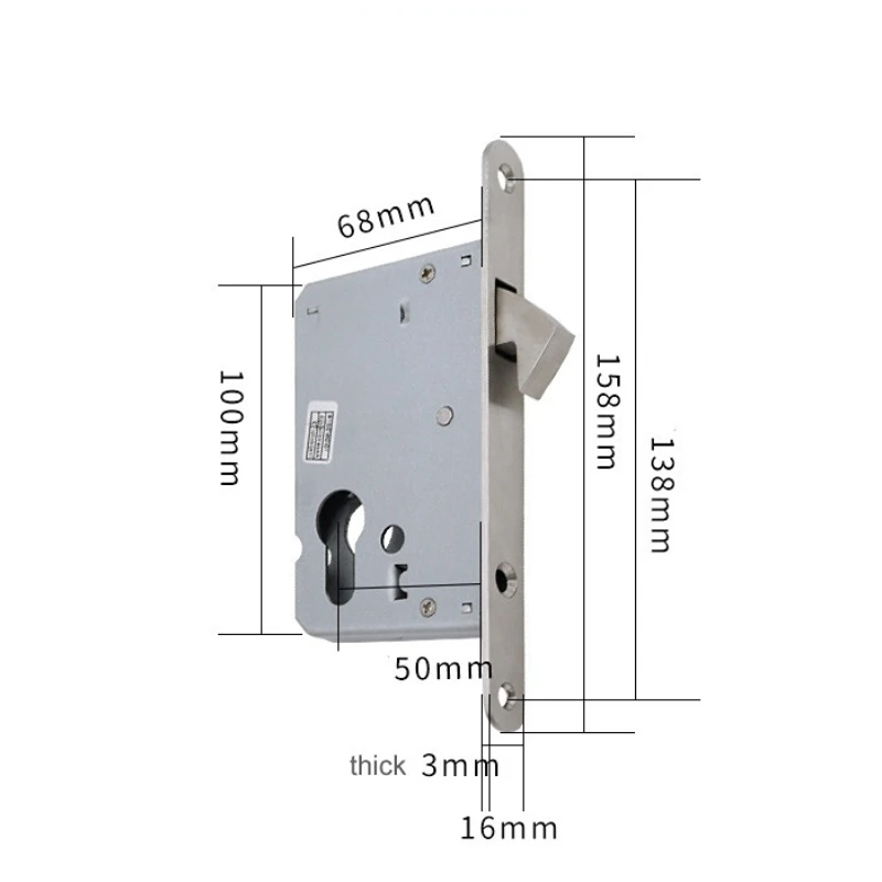 304 Stainless steel single hoo - Furniture Sliding Door Hardware recension och pris