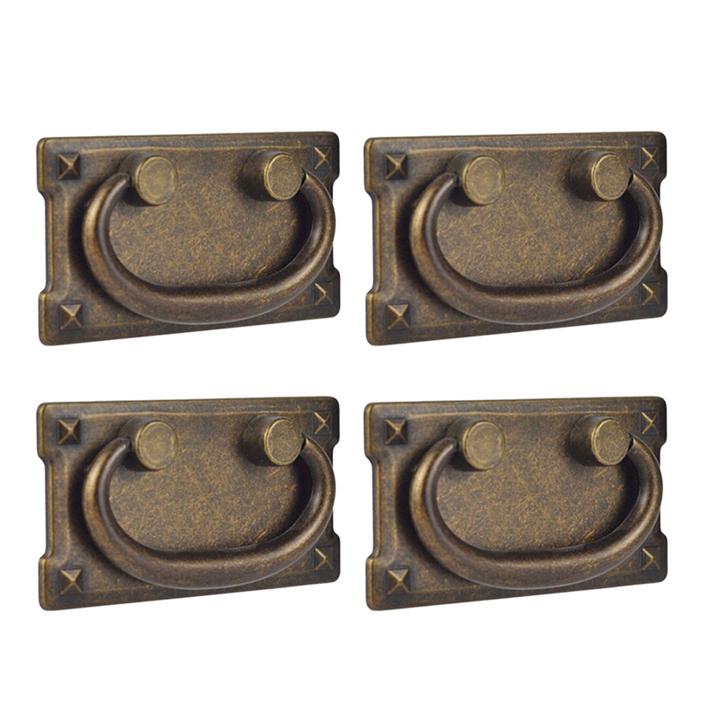 4Pcs Vintage Antique Bronze Dr - Furniture Hardware Pulls recension och pris
