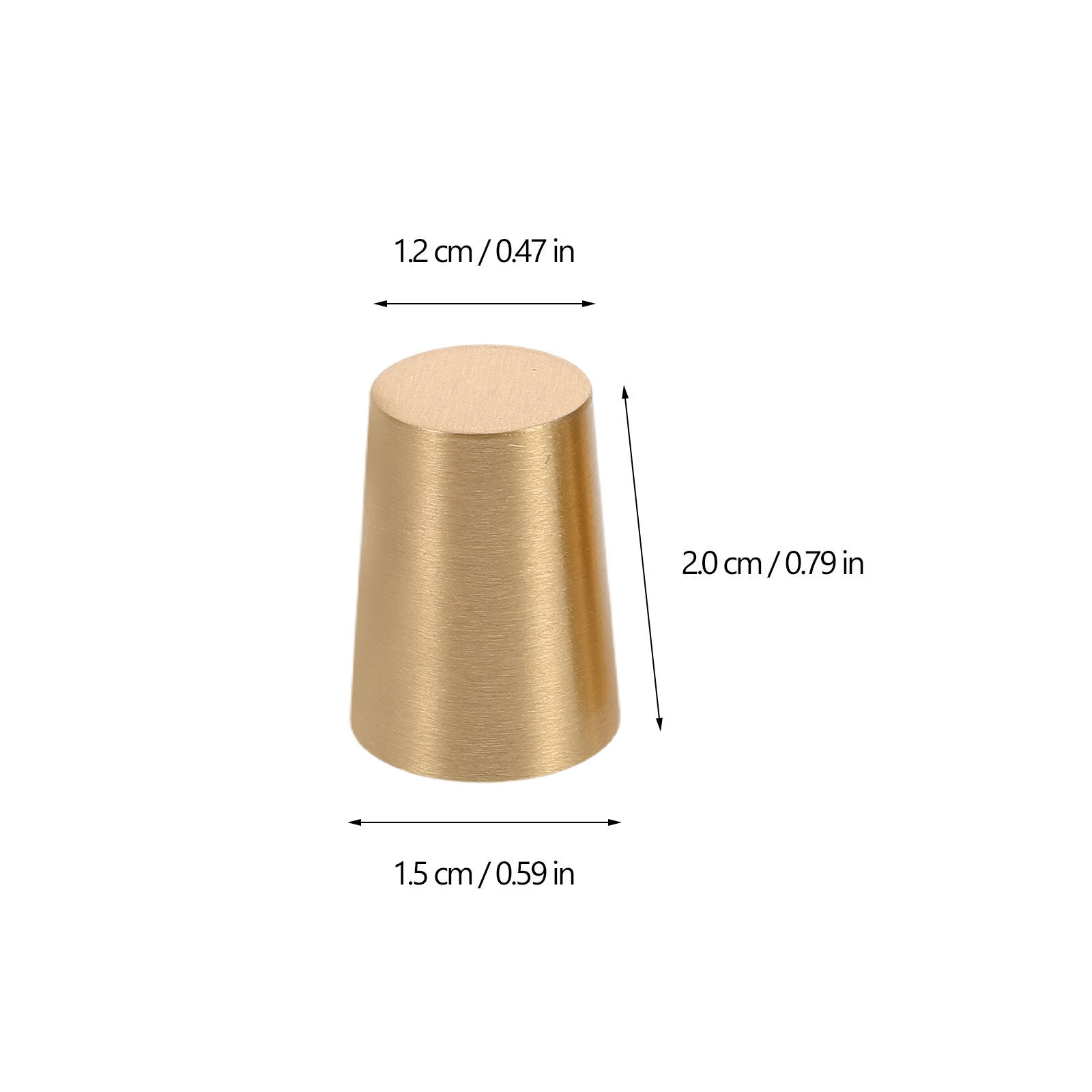 4Pcs Foot Pads Conical Solid B - Furniture Hardware Brass recension och pris