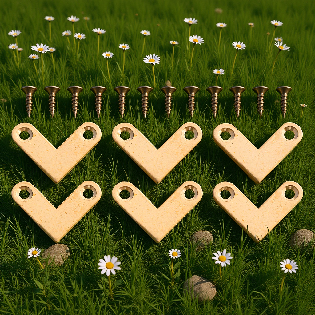 6Pcs Heavy Duty Solid Brass L  - Furniture Hardware Brass recension och pris