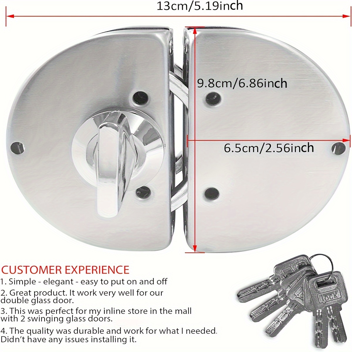 10-12mm Glass Swing Push Slidi - Furniture Sliding Door Hardware recension och pris