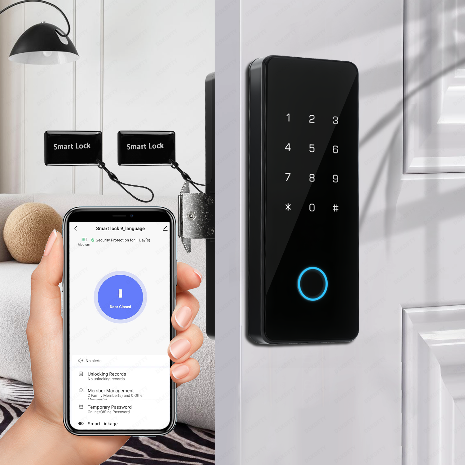 Smart Fingerprint Door Lock fo - Furniture Sliding Door Hardware recension och pris