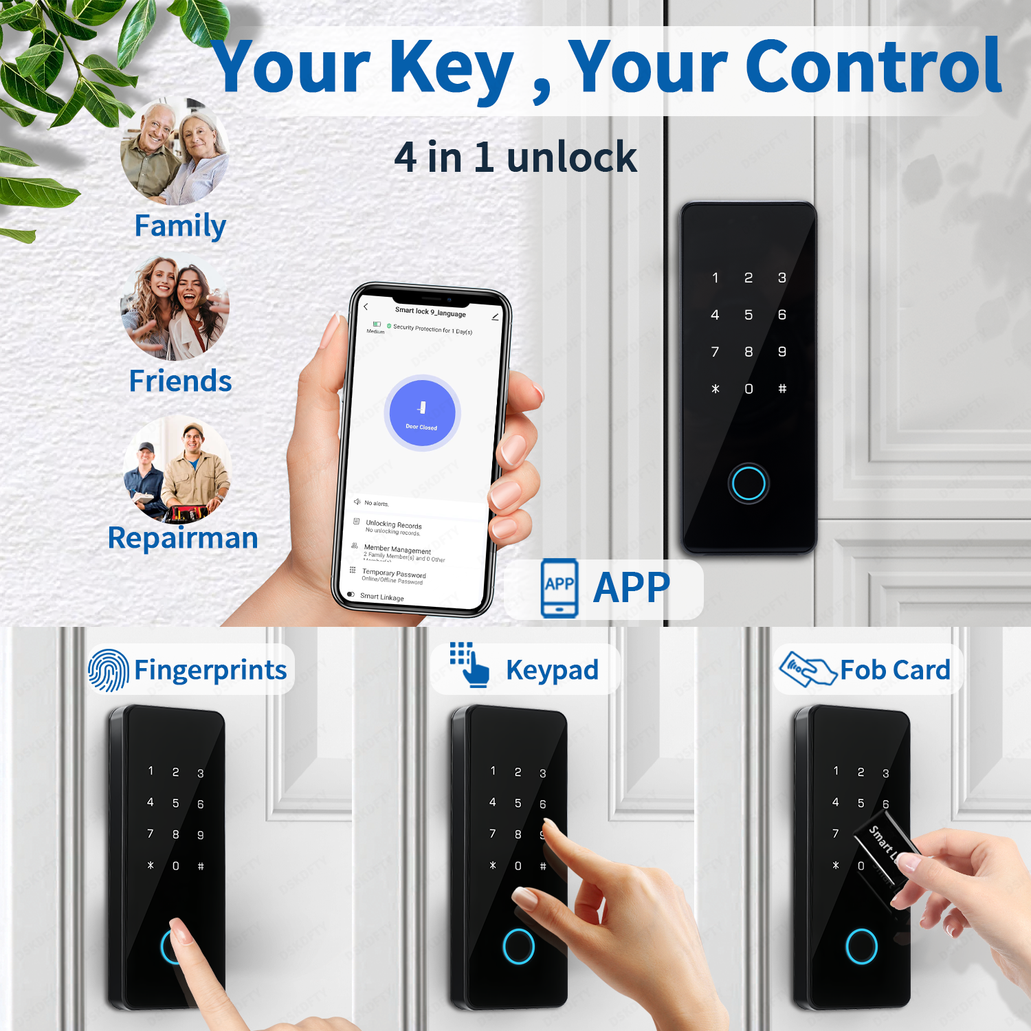 Smart Fingerprint Door Lock fo - Furniture Sliding Door Hardware recension och pris