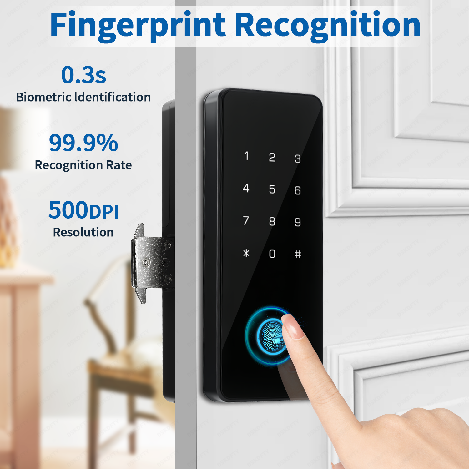 Smart Fingerprint Door Lock fo - Furniture Sliding Door Hardware recension och pris