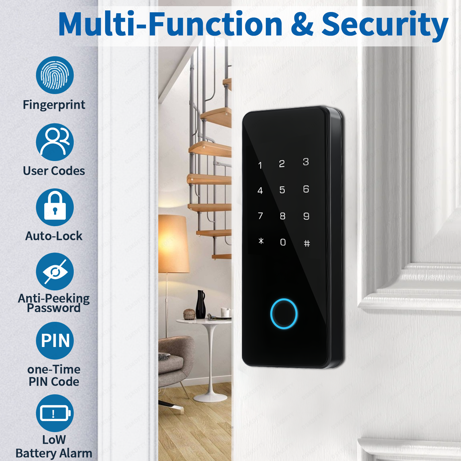 Smart Fingerprint Door Lock fo - Furniture Sliding Door Hardware recension och pris