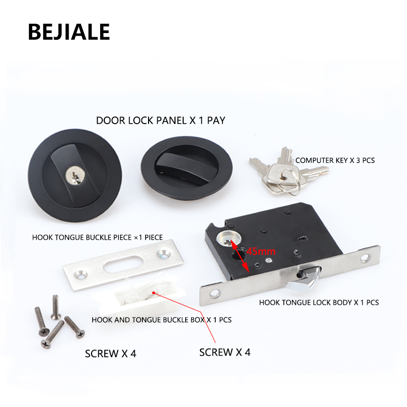Black Sliding Door Sliding Doo - Furniture Sliding Door Hardware recension och pris